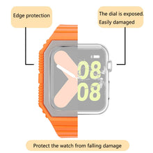 Silicone Strap with Case For Apple Watch Series 8&7 41mm / SE 2&6&SE&5&4 40mm / 3&2&1 38mm(Orange+Grey)