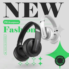 P6 Bluetooth 5.1 Wireless Stereo Headset with Microphone(White)