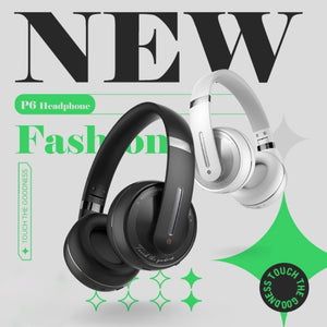 P6 Bluetooth 5.1 Wireless Stereo Headset with Microphone(White)