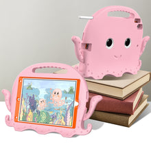 For iPad 10.2 2019 / 2020 Octopus Style EVA + PC Tablet Case with Strap(Pink)