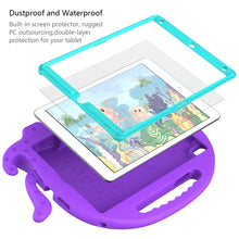 For iPad 10.2 2019 / 2020 Octopus Style EVA + PC Tablet Case with Strap(Purple)