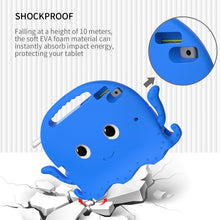 For iPad 10.2 2019 / 2020 Octopus Style EVA + PC Tablet Case with Strap(Blue)