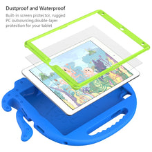 For iPad 10.2 2019 / 2020 Octopus Style EVA + PC Tablet Case with Strap(Blue)