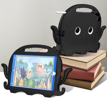 For iPad 10.2 2019 / 2020 Octopus Style EVA + PC Tablet Case with Strap(Black)