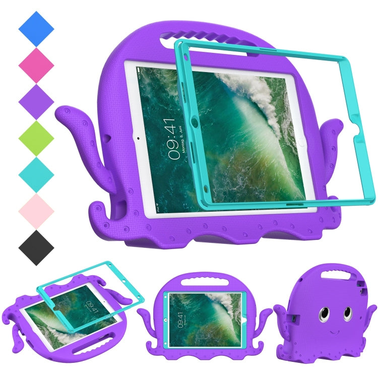 For iPad Air 3 10.5 2019 / Pro 10.5 Octopus Style EVA + PC Tablet Case with Strap(Purple)