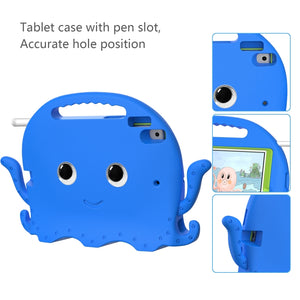 For iPad Air 3 10.5 2019 / Pro 10.5 Octopus Style EVA + PC Tablet Case with Strap(Blue)