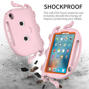 For iPad mini 6 Octopus Style EVA + PC Tablet Case with Strap(Pink)