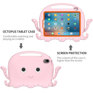 For iPad mini 6 Octopus Style EVA + PC Tablet Case with Strap(Pink)