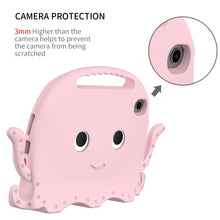 For iPad mini 6 Octopus Style EVA + PC Tablet Case with Strap(Pink)