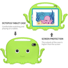 For iPad mini 6 Octopus Style EVA + PC Tablet Case with Strap(Grass Green)