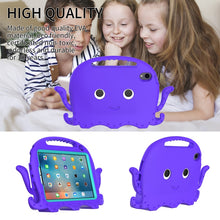 For iPad mini 6 Octopus Style EVA + PC Tablet Case with Strap(Purple)