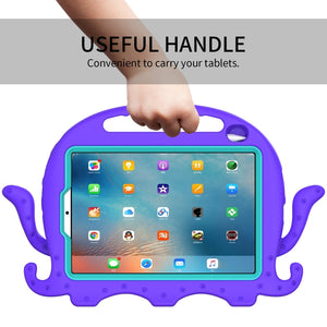 For iPad mini 6 Octopus Style EVA + PC Tablet Case with Strap(Purple)