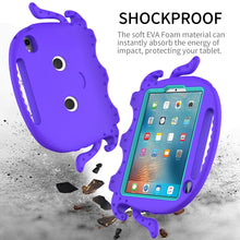 For iPad mini 6 Octopus Style EVA + PC Tablet Case with Strap(Purple)