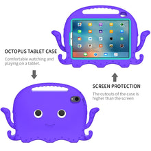 For iPad mini 6 Octopus Style EVA + PC Tablet Case with Strap(Purple)