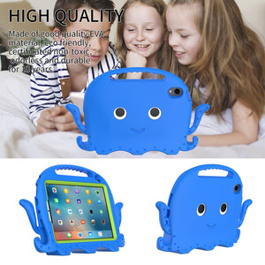 For iPad mini 6 Octopus Style EVA + PC Tablet Case with Strap(Blue)