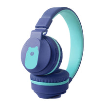 BOBo+ Adults & Kids Cute Bluetooth 5.0 Bass Noise Cancelling Headset with Mic(Blue)