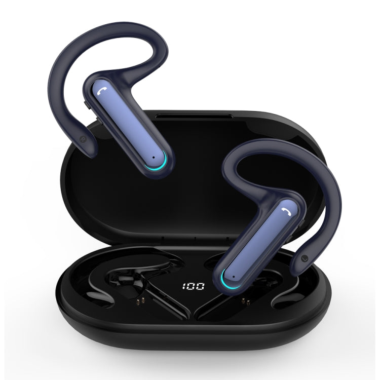 FW5 Non-in-Ear BT5.2 Wireless Sport Bone Conduction TWS Earphones Support Voice Assistant(Blue)