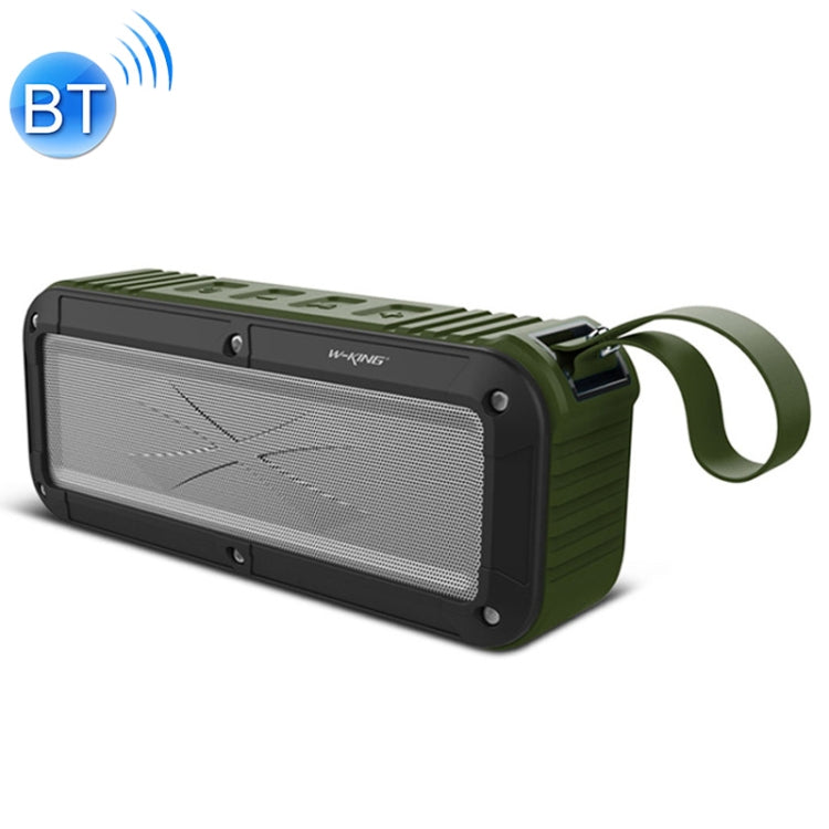 W-KING S20 Loudspeakers IPX6 Waterproof Bluetooth Speaker Portable NFC Bluetooth Speaker for Outdoors / Shower / Bicycle FM Radio (Green)