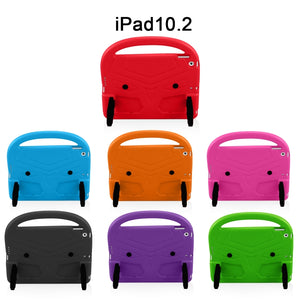 For iPad 10.2 Sparrow Style EVA Material Children Shockproof Casing Shell(Red)