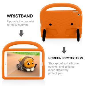For iPad 10.2 Sparrow Style EVA Material Children Shockproof Casing Shell(Orange)