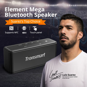 Tronsmart Element Mega 40W TWS Wireless Bluetooth Speaker 3D Digital Sound, Support Micro SD Card(Black)