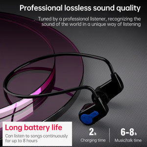 K3 Bone Conduction Bluetooth 5.0 Wireless Headphones Waterproof Headphones 16GB RAM(Gray)