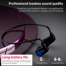 K3 Bone Conduction Bluetooth 5.0 Wireless Headphones Waterproof Headphones 16GB RAM(Red)