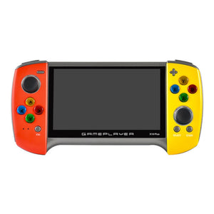 X19 Plus 5.1 inch Screen Handheld Game Console 8G Memory Support TF Card Expansion & AV Output(Red+Yellow)