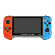 X19 Plus 5.1 inch Screen Handheld Game Console 8G Memory Support TF Card Expansion & AV Output(Red+Blue)