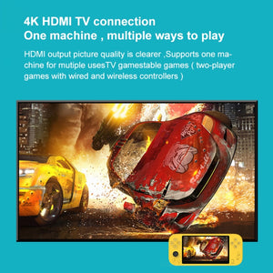 X20 LIFE Classic Games Handheld Game Console with 5.1 inch Screen & 8GB Memory, Support HDMI Output(Yellow)