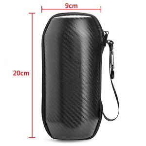 2 PCS Carbon Fiber Bluetooth Speaker Storage Bag For JBL Flip 5(Black)