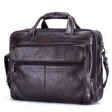 15.6 Inch Portable Business Computer Bag Men Fashion Briefcase(Coffee)