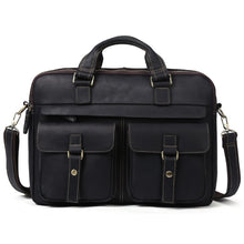 6360 Men Business Briefcase 17 Inch Laptop Computer Messenger Bag(Black)