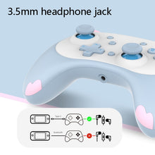 IINE Voice Wake-Up Bluetooth Handle Wireless Cat Shape Handle For Nintendo Switch(Blue)
