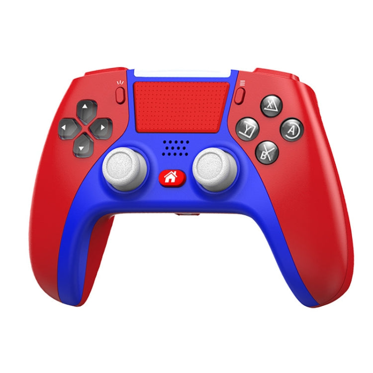 Bluetooth Wireless Six-Axis Programmable Dual-Vibration Gamepad For PS4(Red)
