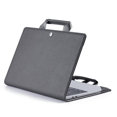Book Style Laptop Protective Case Handbag For Macbook 16 inch(Grey)