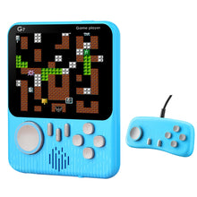 G7 3.5 inch Ultra-thin Handheld Game Console Built-in 666 Games, Style: Double (Blue)