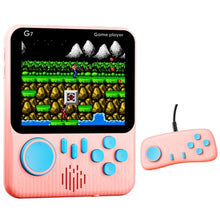 G7 3.5 inch Ultra-thin Handheld Game Console Built-in 666 Games, Style: Double (Pink)