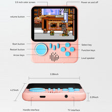 G7 3.5 inch Ultra-thin Handheld Game Console Built-in 666 Games, Style: Double (Pink)