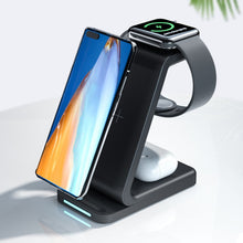 D2 3 In 1 15W Wireless Vertical Charger(Black)