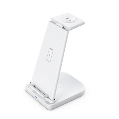 QGeeM QG-WC05 3 In 1 Portable Detachable Wireless Charger(White)