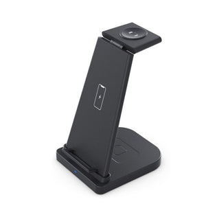QGeeM QG-WC05 3 In 1 Portable Detachable Wireless Charger(Black)