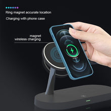 X452 3 in 1 Multifunctional 15W Wireless Charger with Night Light Function(White)
