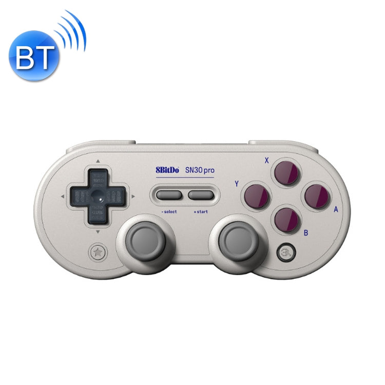 8Bitdo SN30ProG Vibration Burst Somatosensory Wireless Bluetooth Gamepad For Switch(Light Gray)