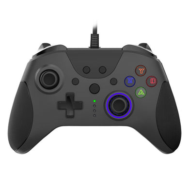 Ajazz AG110 Wired Vibration Sensing Gamepad For Xbox, Cable Length: 2m(Black)