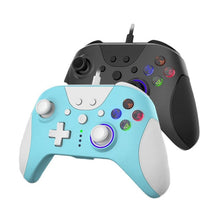 Ajazz AG110 Wired Vibration Sensing Gamepad For Xbox, Cable Length: 2m(White Blue)