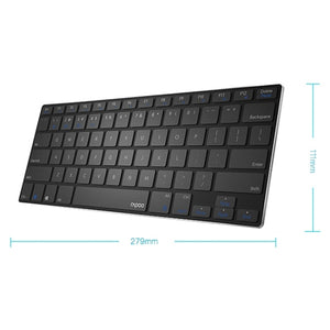 Rapoo 9000G 78 Keys Multi-modes Wireless Keyboard and Mouse Set(Black)