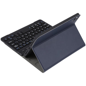 A06 Detachable Lambskin Texture Ultra-thin TPU Bluetooth Keyboard Leather Tablet Case with Stand For iPad mini 6 (Blue)