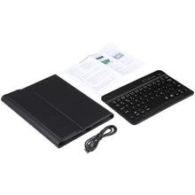 A06S Detachable Lambskin Texture Ultra-thin TPU Backlight Bluetooth Keyboard Leather Tablet Case with Stand For iPad mini 6 (Black)